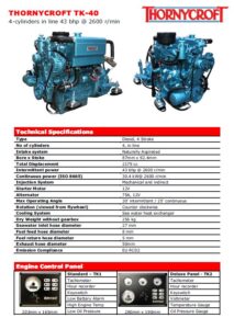 TK-40 Thornycroft marine engine for sale