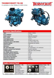 TK-50 Thornycroft marine engine for sale